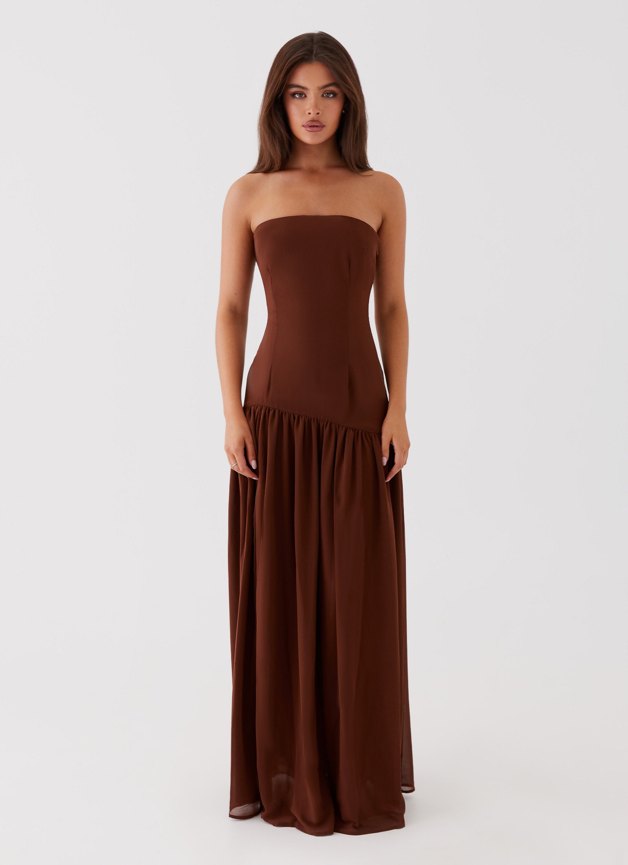 CLARA | ROBE LONGUE BUSTIER FLUIDE