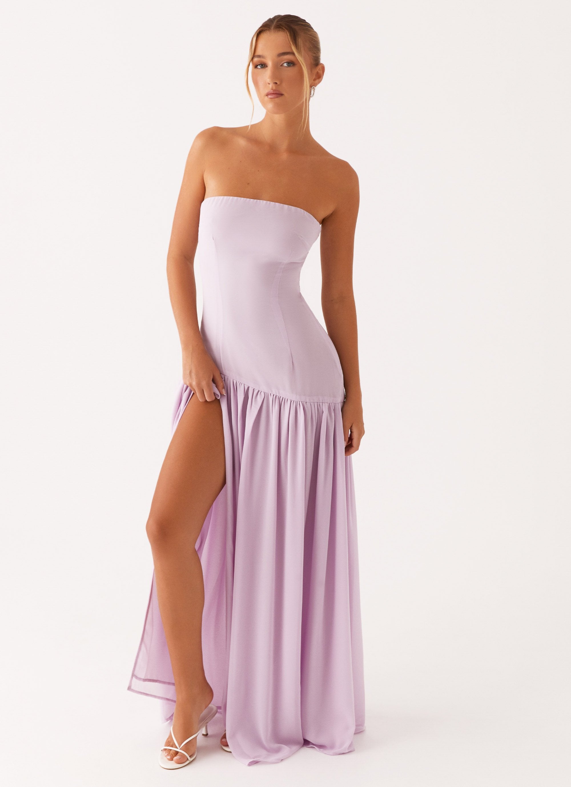 CLARA | ROBE LONGUE BUSTIER FLUIDE