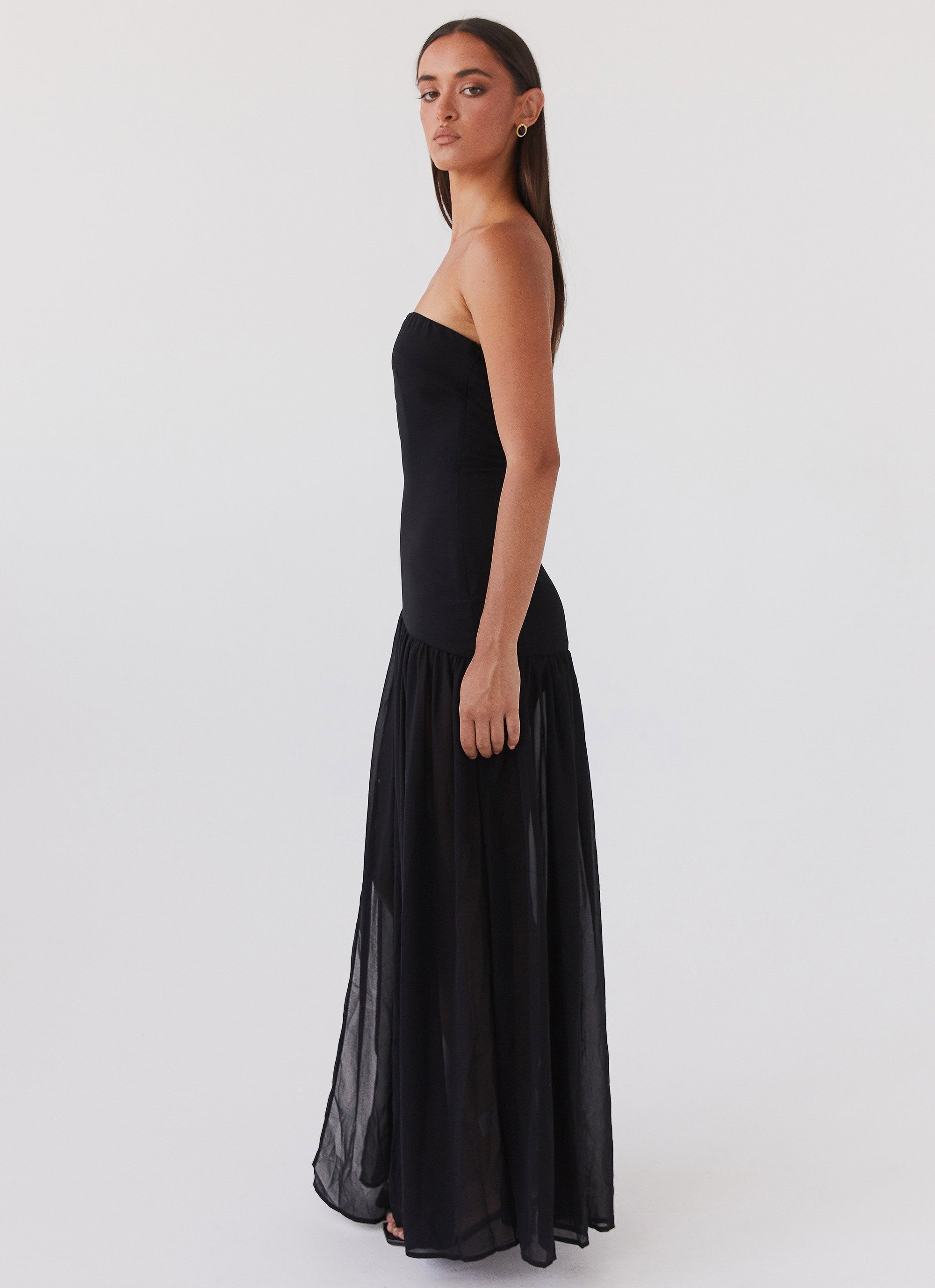 CLARA | ROBE LONGUE BUSTIER FLUIDE