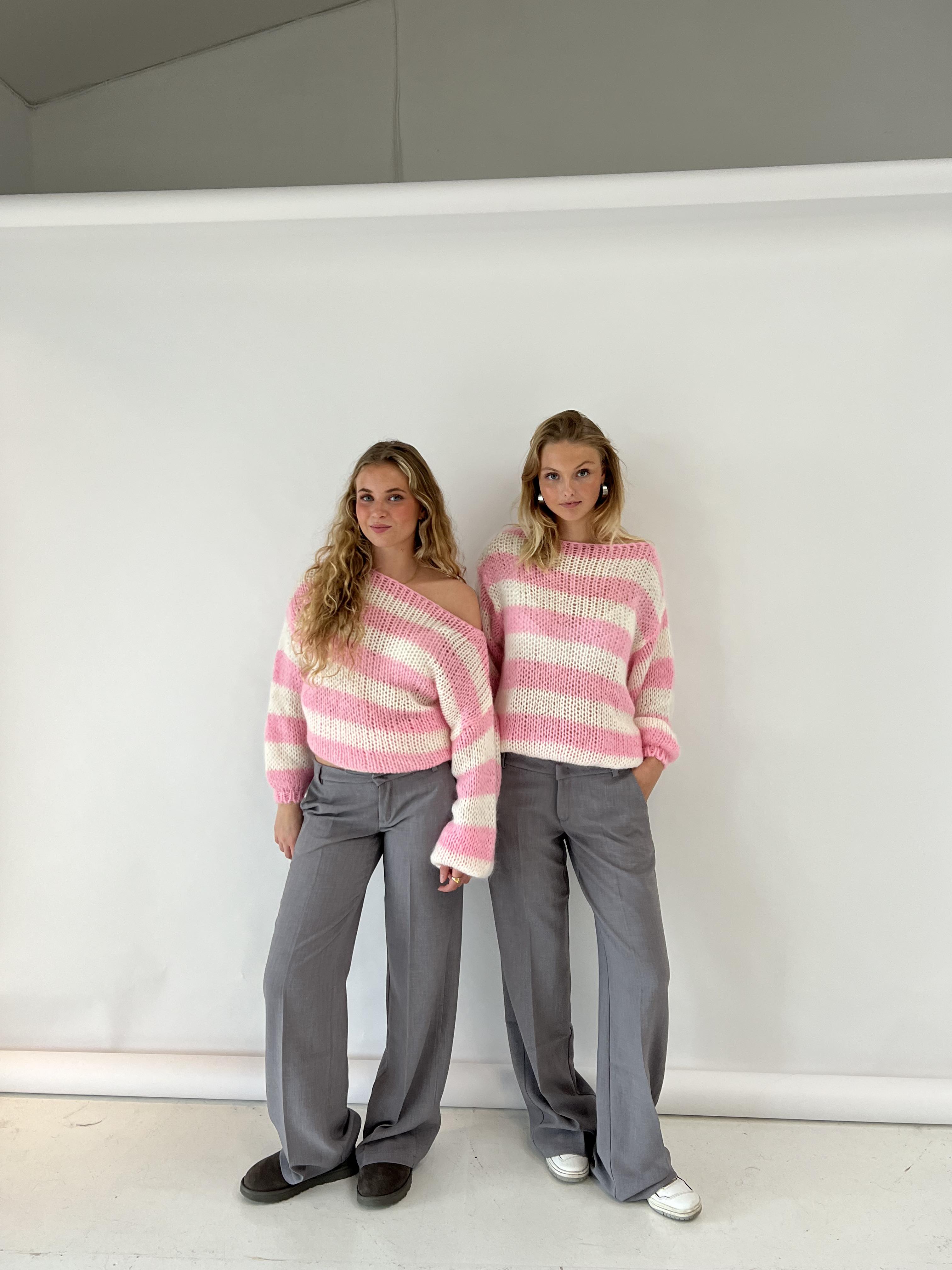 AMÉLIE | PULL OVERSIZE EN TRICOT RAYÉ