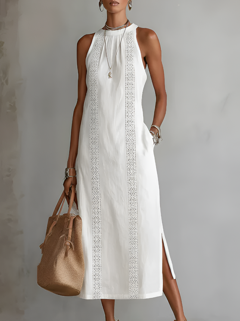 Pure Élégance | Robe Longue Sans Manches