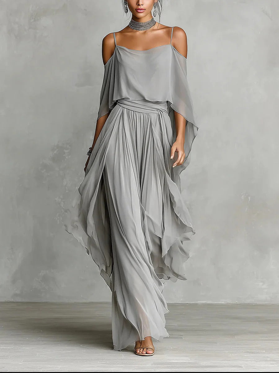 Isabela™ | Ensemble chic en chiffon fluide