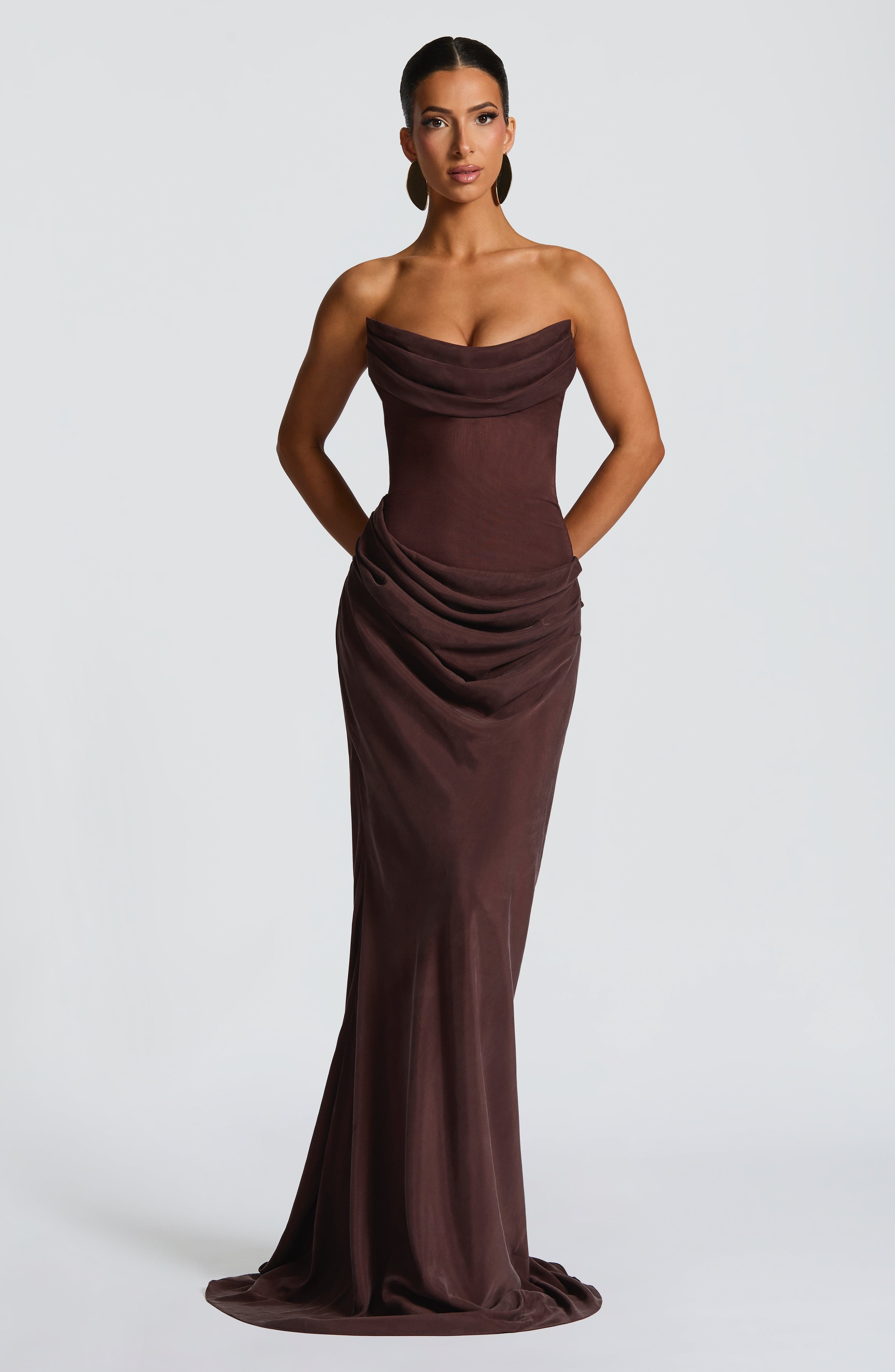 Aurélie™ | Robe longue satinée