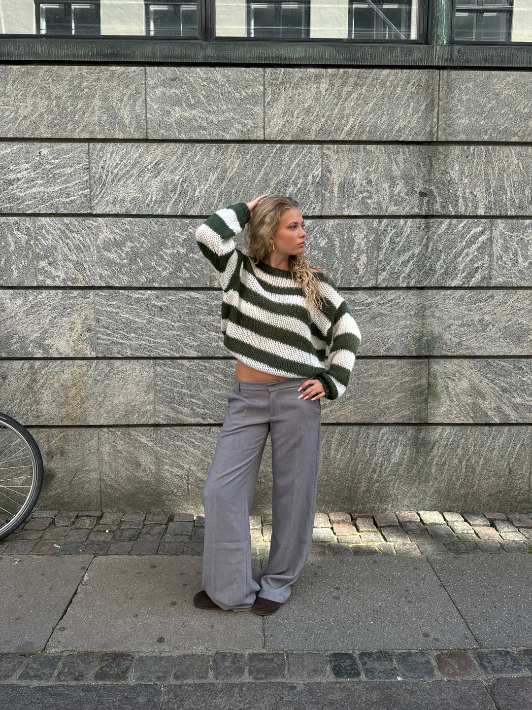 AMÉLIE | PULL OVERSIZE EN TRICOT RAYÉ
