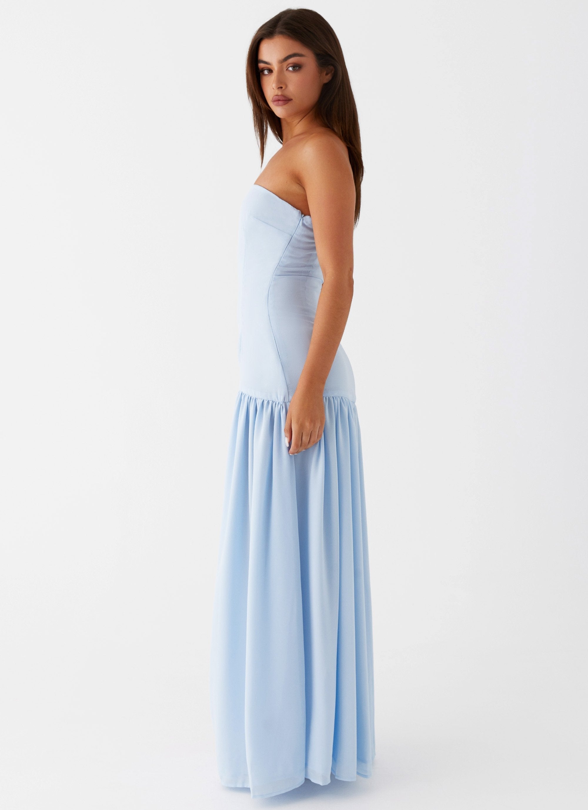 CLARA | ROBE LONGUE BUSTIER FLUIDE