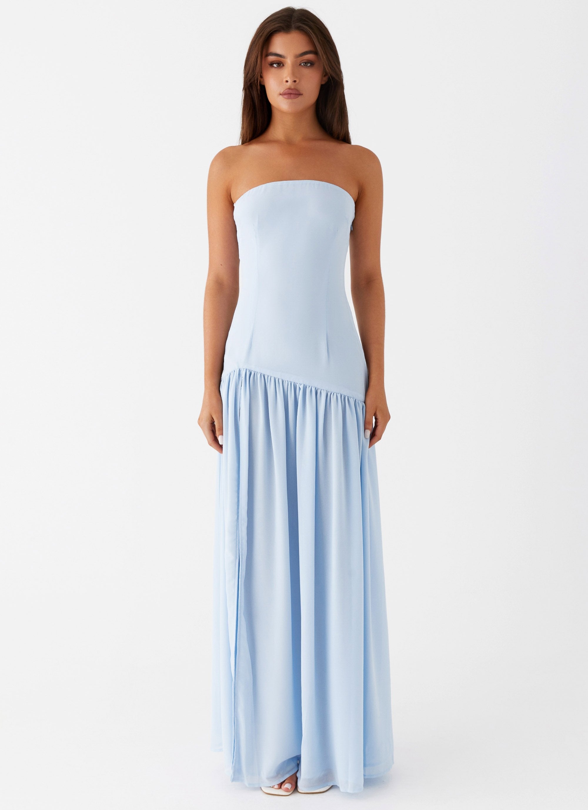 CLARA | ROBE LONGUE BUSTIER FLUIDE