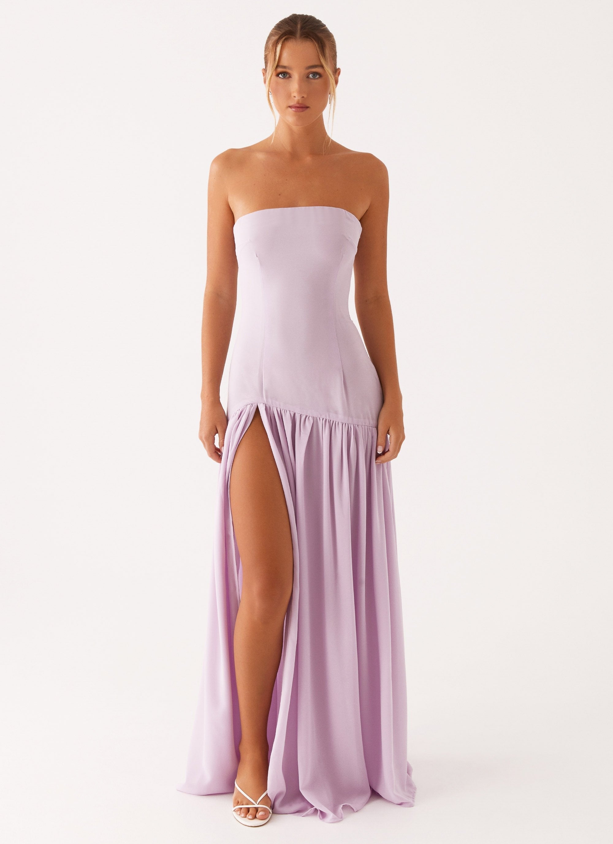 CLARA | ROBE LONGUE BUSTIER FLUIDE